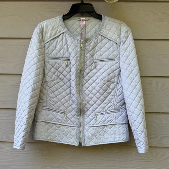 Basler Quilted Gray Women's Jacket - Picture 1 of 12